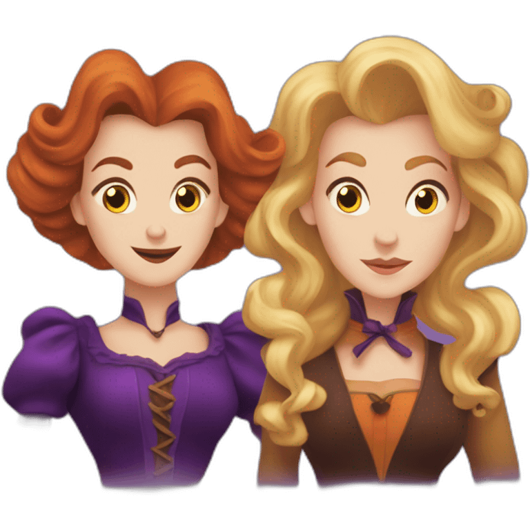 Hocus Pocus Winifred, sarah, and mary sanderson witches emoji