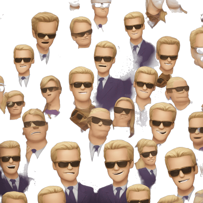 barney Stinson in sunglasses emoji