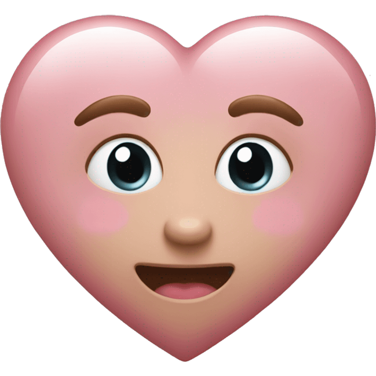 Light pink heart emoji