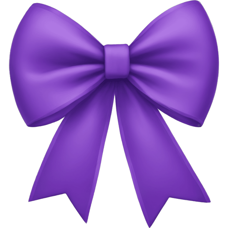 Purple bow emoji