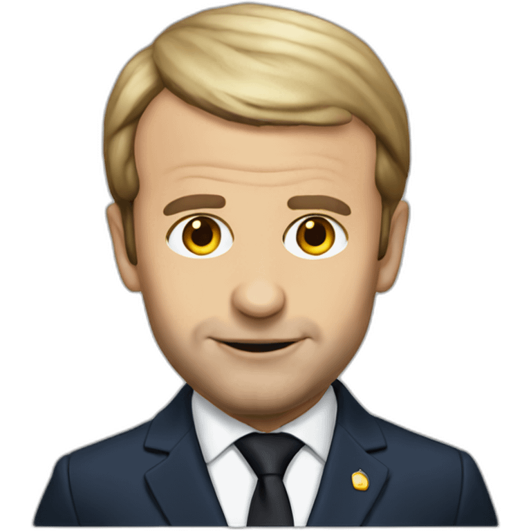 Macron big head emoji