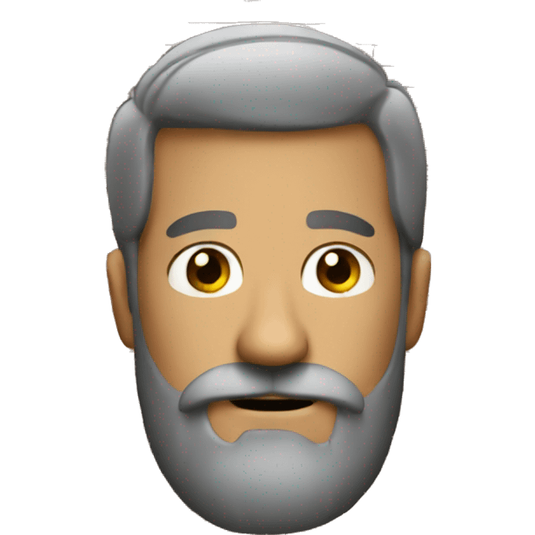 a brick with beard emoji