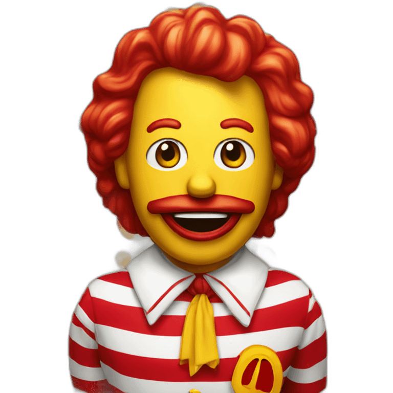 Ronald McDonald emoji