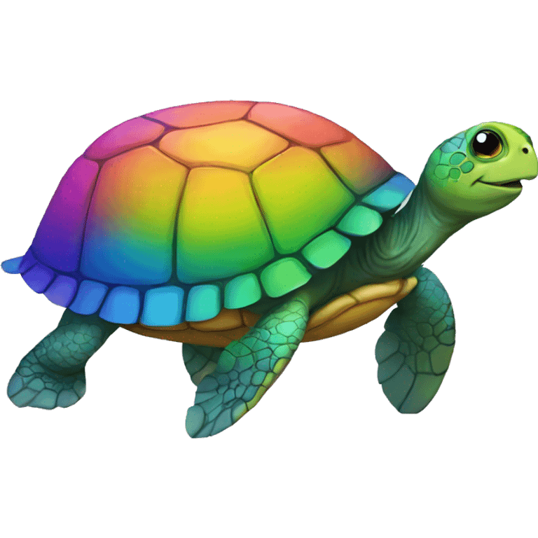 rainbow turtle emoji