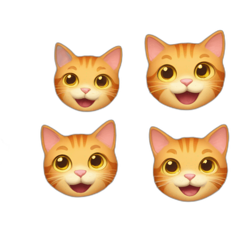 excited ginger cat афсу emoji