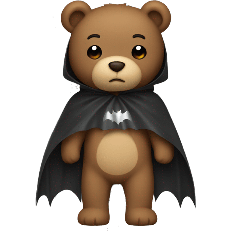 Teddy bear with bat cape  emoji