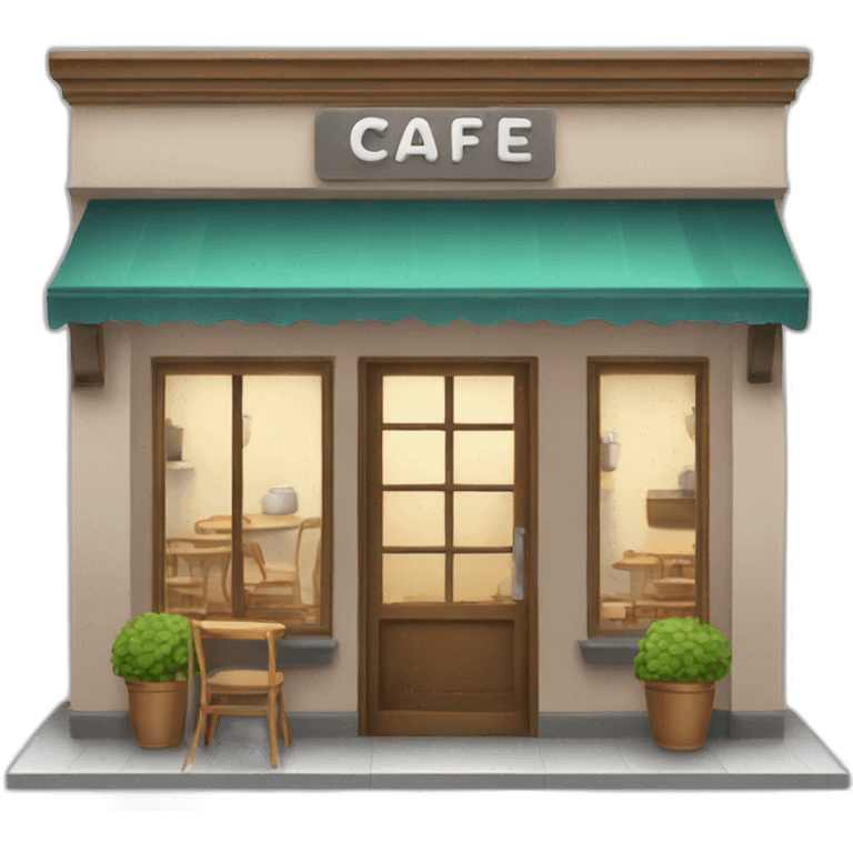 cafe building emoji