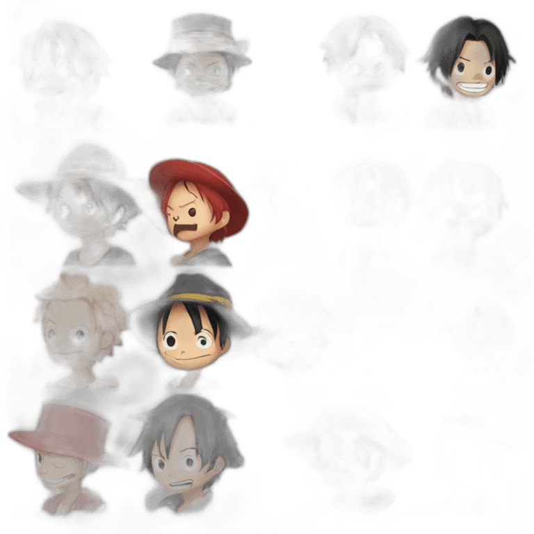 Shanks tapant luffy emoji