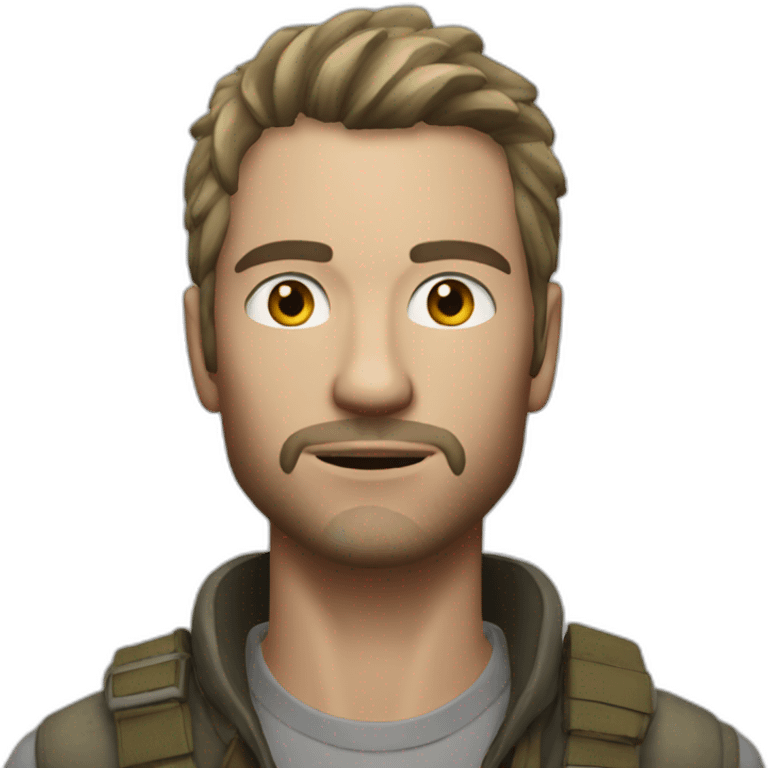 DayZ white survivor with stubble emoji