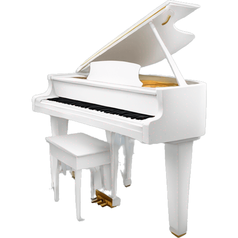 White piano emoji