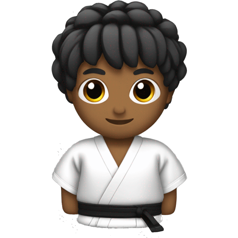 Kimono de karate negro  emoji