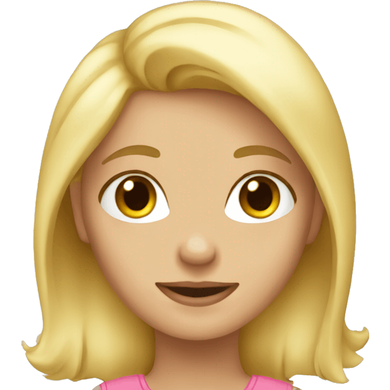 Blond girl in love  emoji