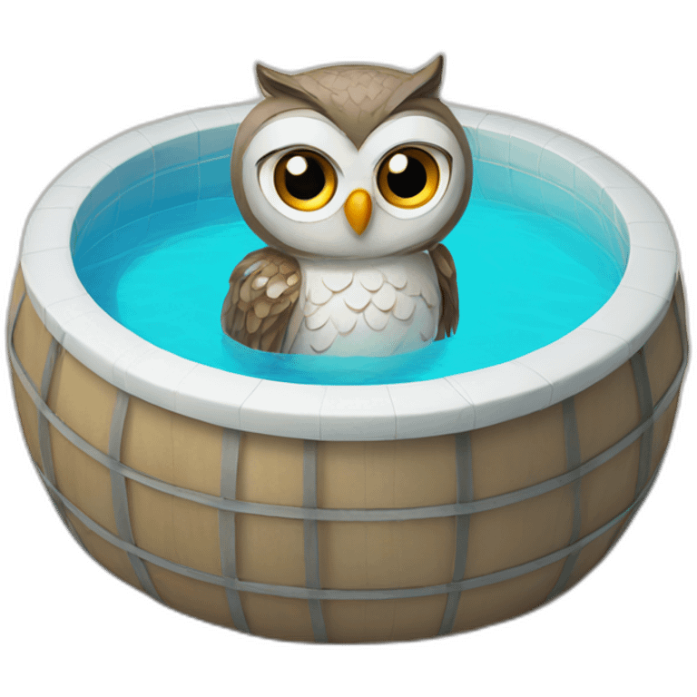 owl-in-the-swimming-pool emoji