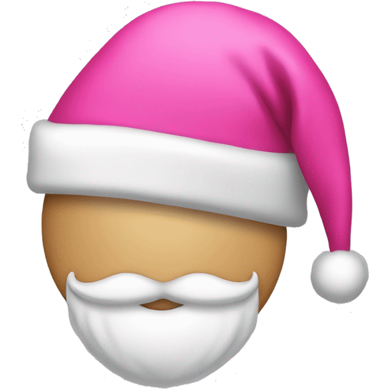 Pink Santa hat emoji