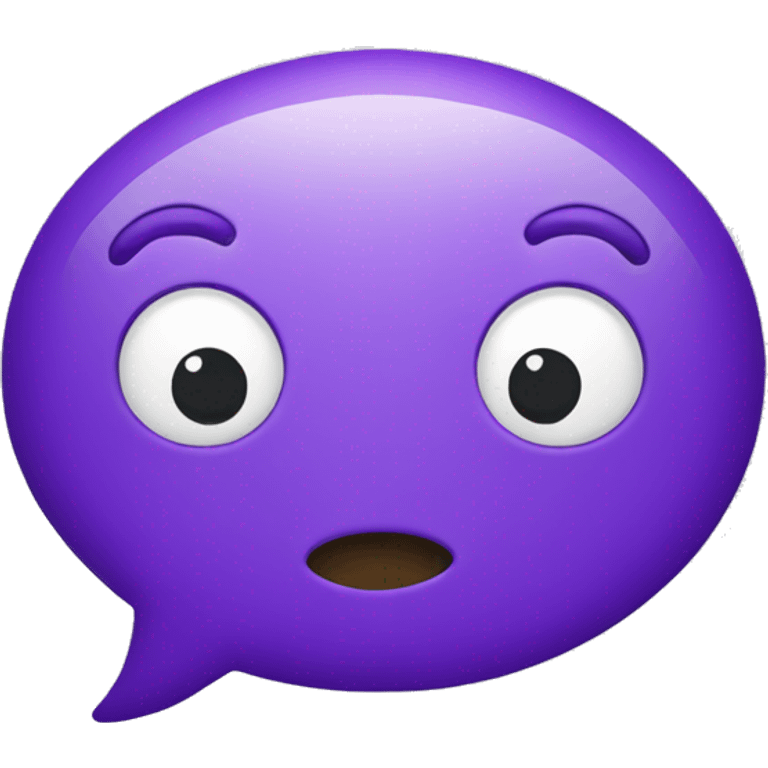 purple chat bubble emoji