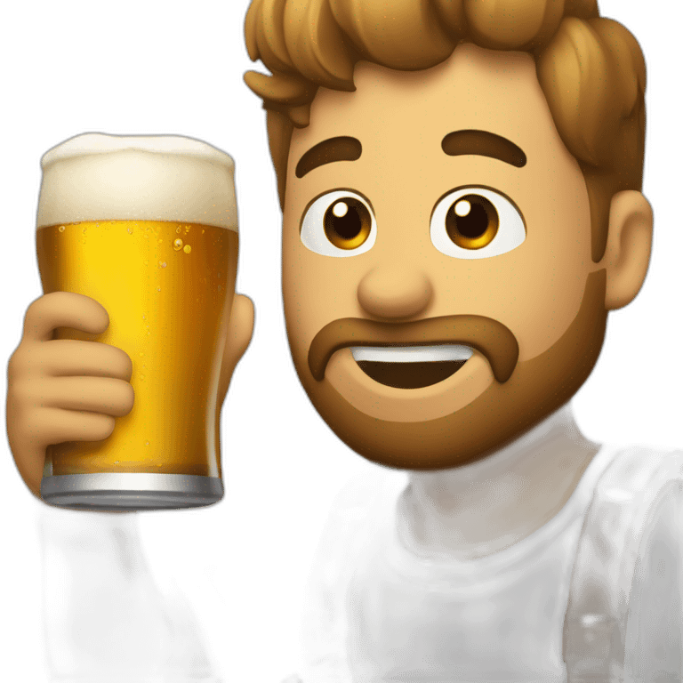 drinking beer emoji