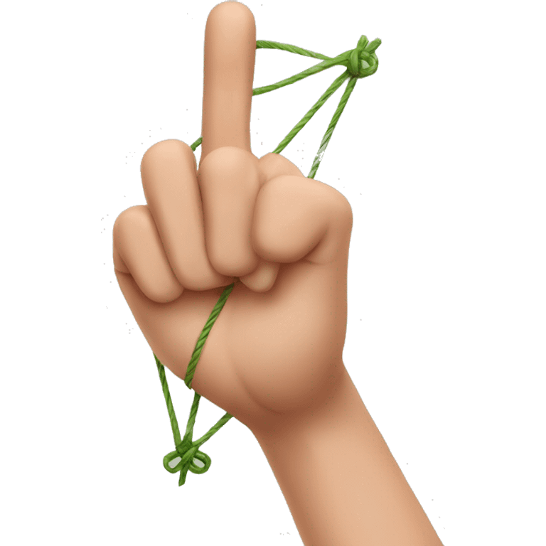 Finger With string bow on idex finger emoji