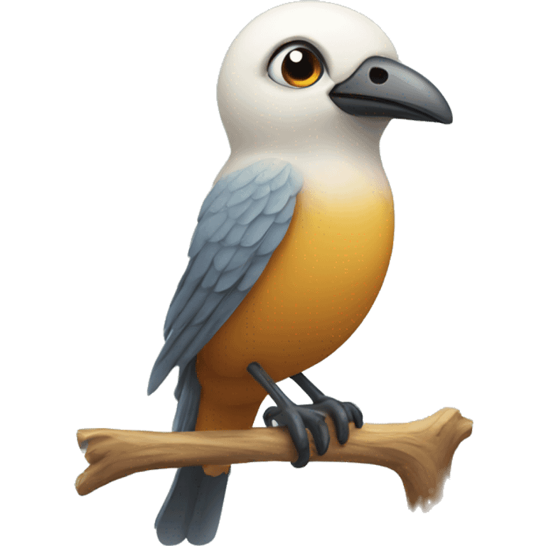 Bird on a perch emoji