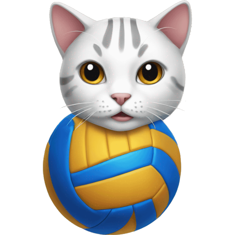 Volleyball cat emoji