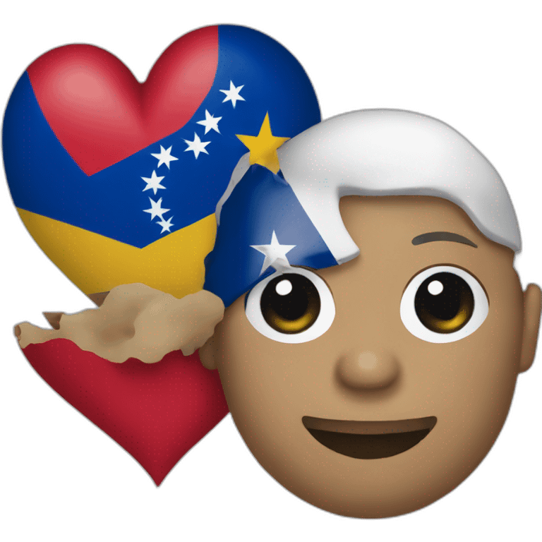 Venezuela and Dominican Republic 2 heart emoji