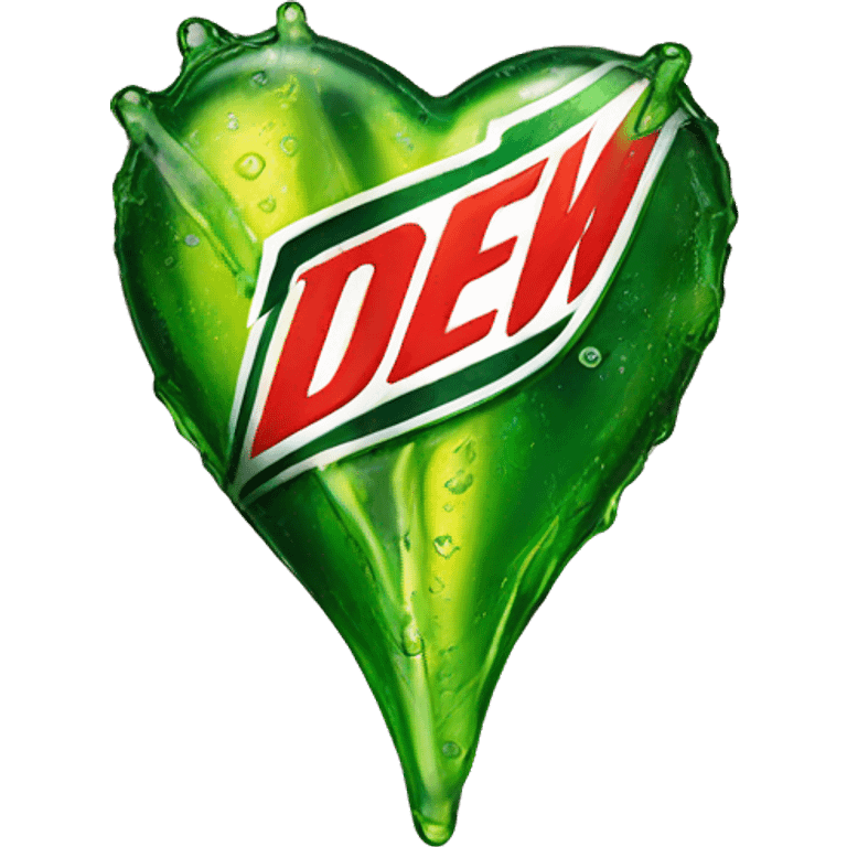 Mountain Dew heart  emoji