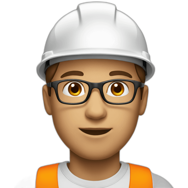 young-man-white-skin-with-orange-hard-hat-and-glasses emoji