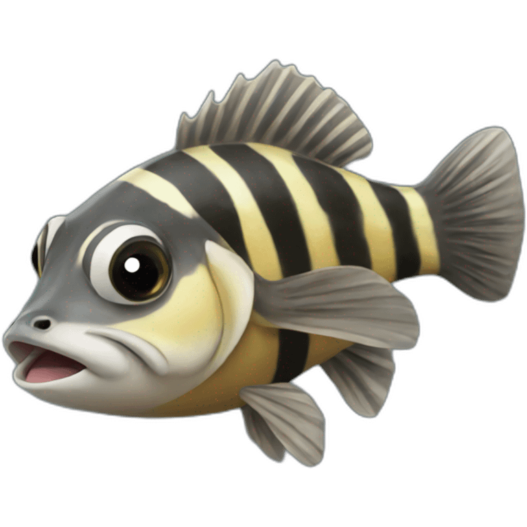 Raccoon fish emoji