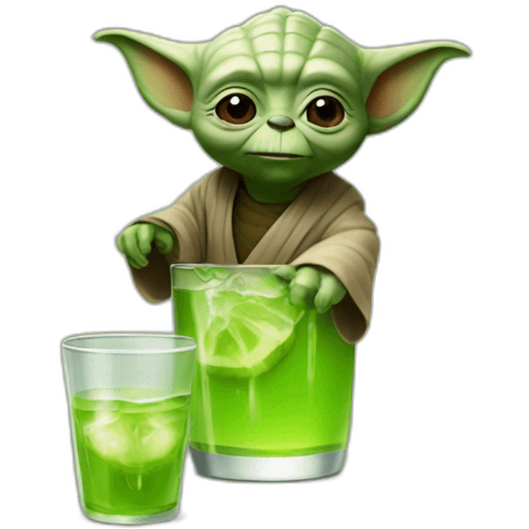 Yoda drink bear emoji