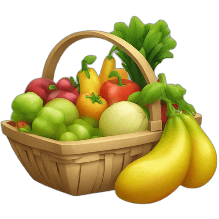 fruit and vegetable basket emoji