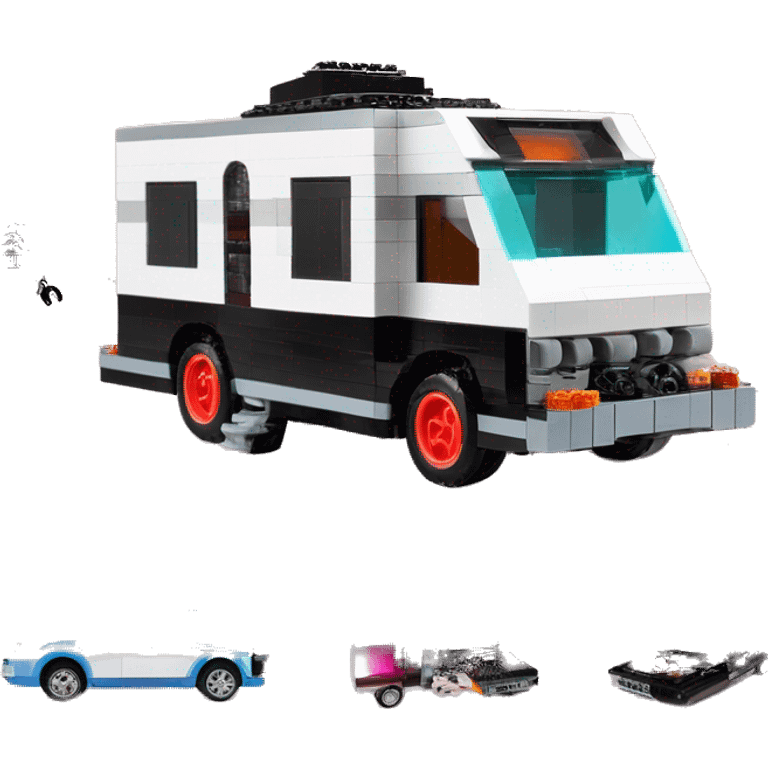 Lego Barbie dream nightmare rv camper Fr-s Haunted Cabin Darth Vader’s ice cube race car with bright white headlights and light saber bumpers  emoji