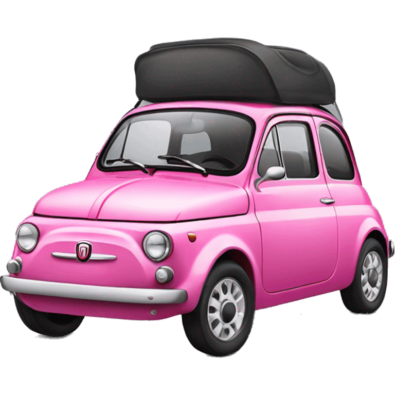 Pink fiat 500 emoji