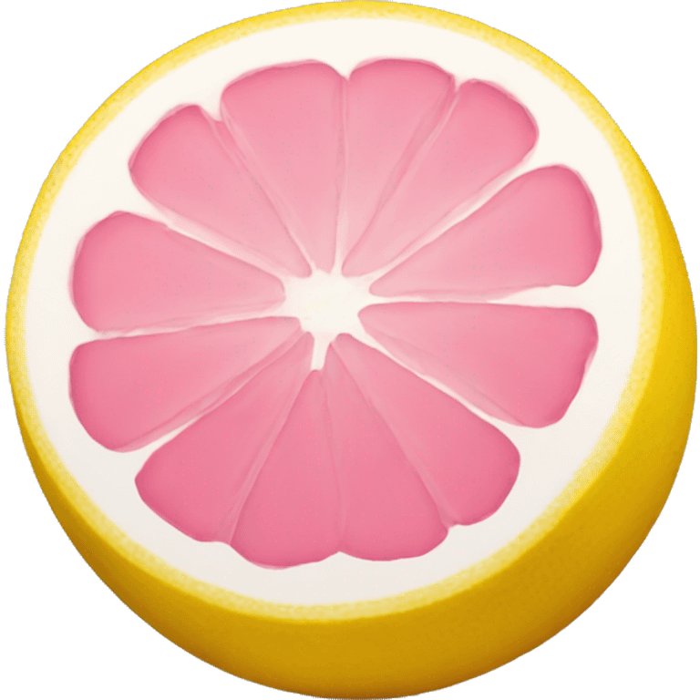 Pink lemon emoji