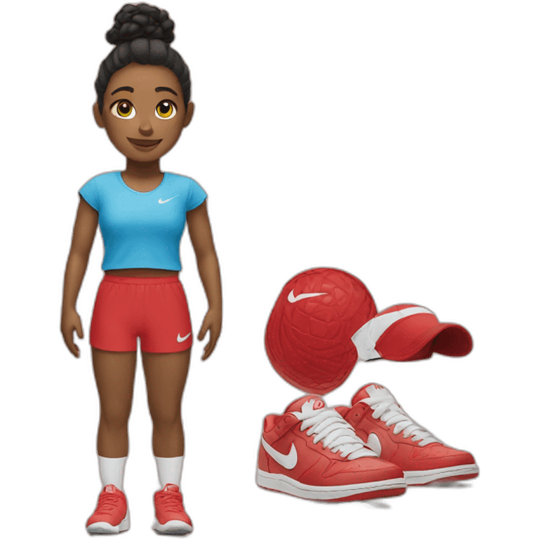 with nike emoji