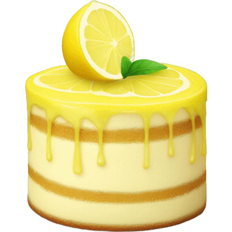 Lemon cake emoji