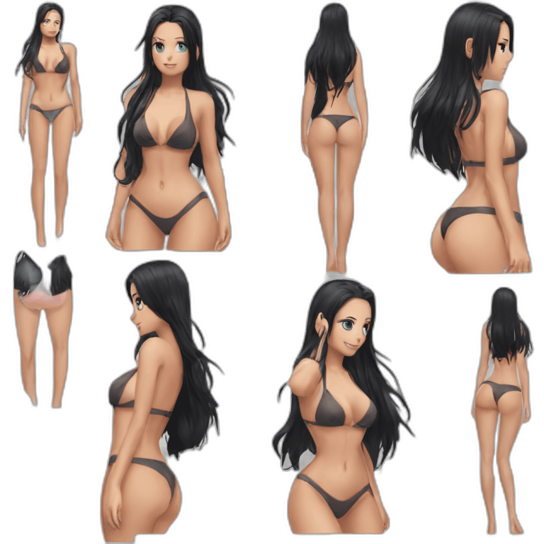 nico robin full body pawg bikini emoji