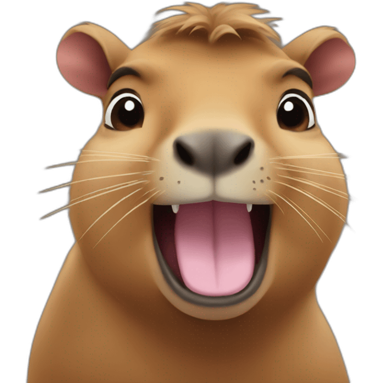 thumb down super happy capybara face emoji