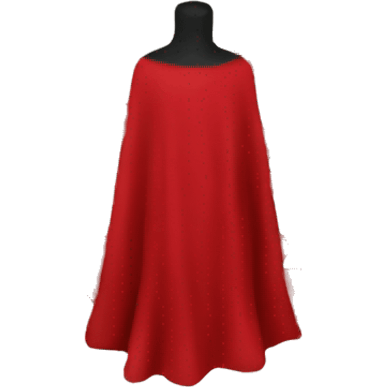 faceless mannequin flying red cape without hood emoji