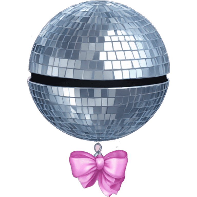 Disco ball wit bow emoji