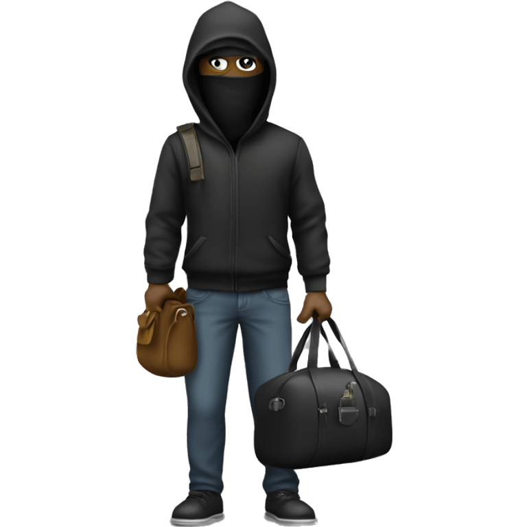 Robber with a duffel bag  emoji