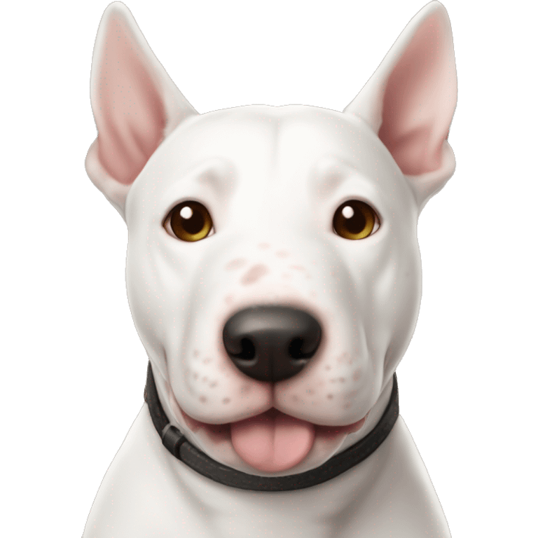 :Could you do one light brindled minanture bull terrier? I would appreciate it so much and it would be very nice to use an emoji of my dog Color is Brown and white emoji