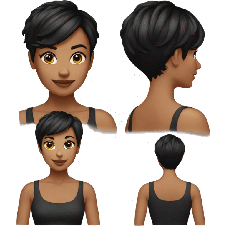 woman pixie cut emoji