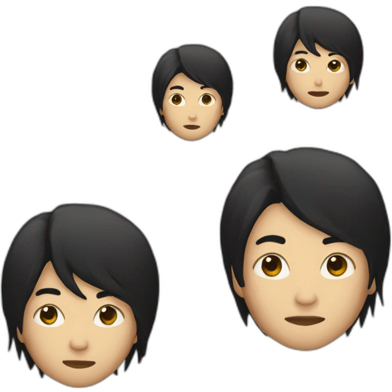 James Iha with black hair emoji