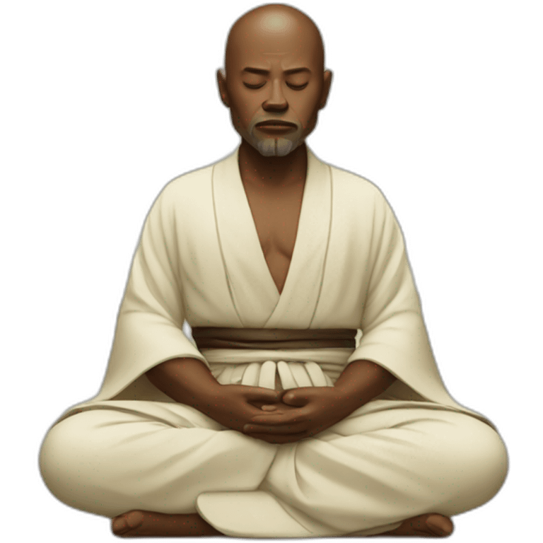 Jedi meditating emoji