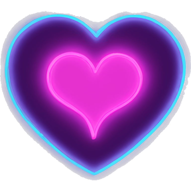 neon heart emoji