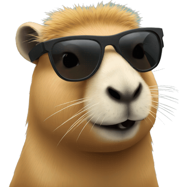 capybara profil with black sunglasses emoji