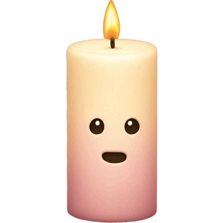 Powder-colored candle emoji