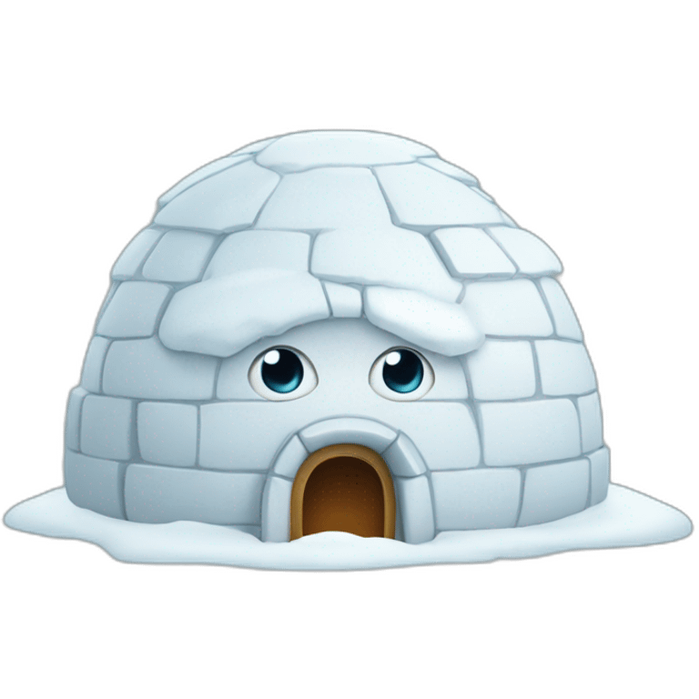 igloo surprised face emoji