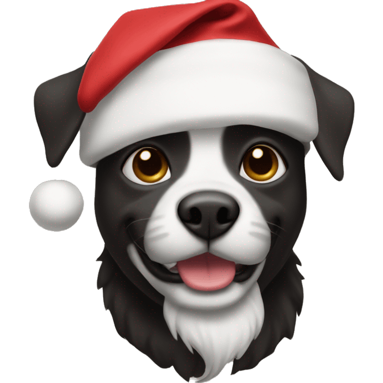 Black bean as Santa  emoji