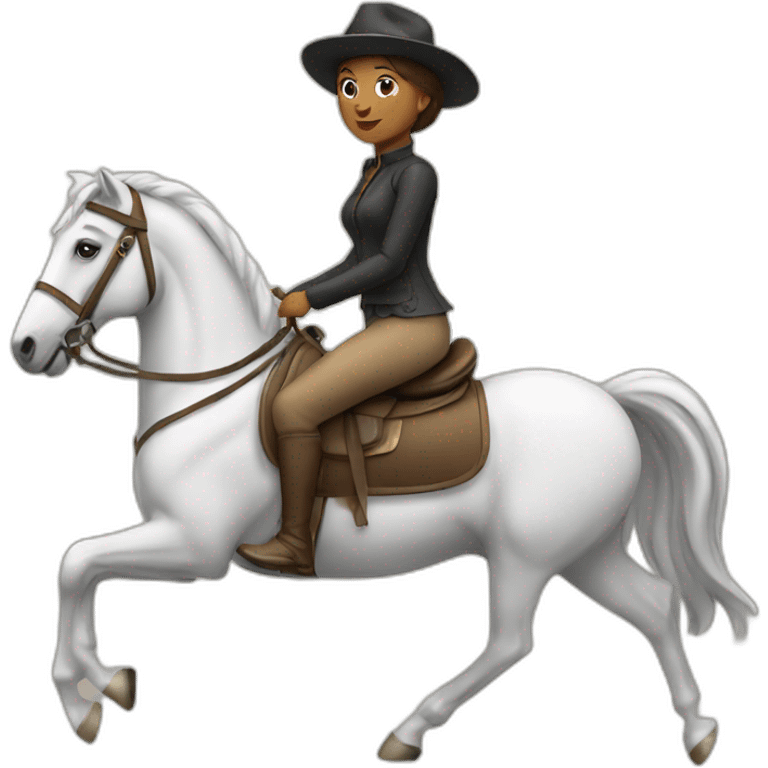 Woman on horse emoji