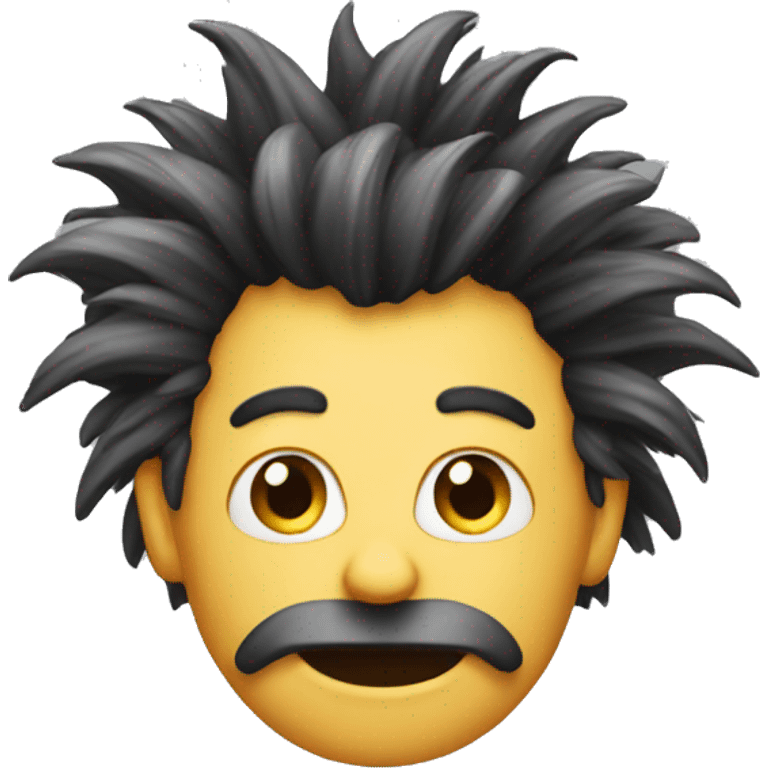 Emoji with crazy hair emoji